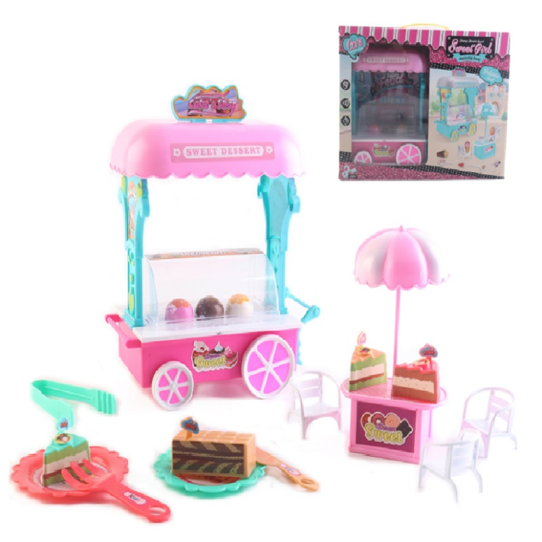 CARRITO DE POSTRES CON LUZ Y SONIDO