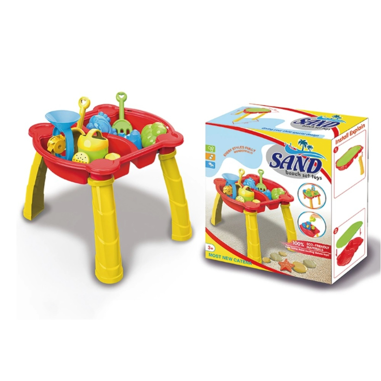 MESA ARENERA CON ACCESORIOS